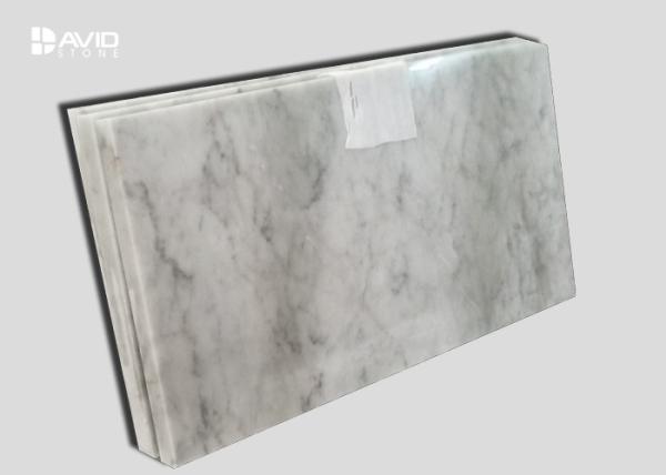Customized Marble Kitchen Wall Tiles White And Grey Color Wear Resistant