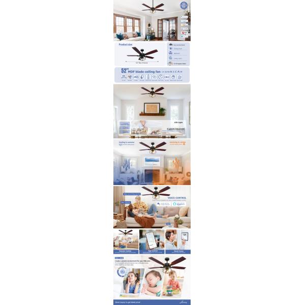 CE CB 5 Blades Classic Room Ceiling Fan With Light Engineering Model (СЕ ЦБ 5 Блейдов Классический потолочный вентилятор с светотехнической моделью)