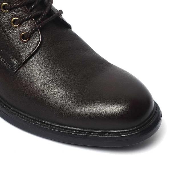 Outdoor Walking Brown Mens Genuine Leather Boots