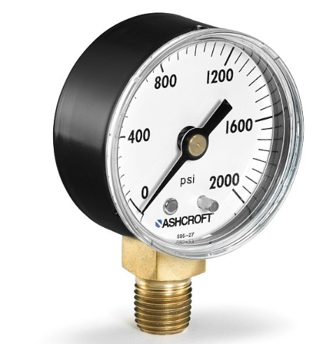 Ashcroft 1490 Micro Film Pressure Meter Gauge Precise Low Pressure Measuring Instruments