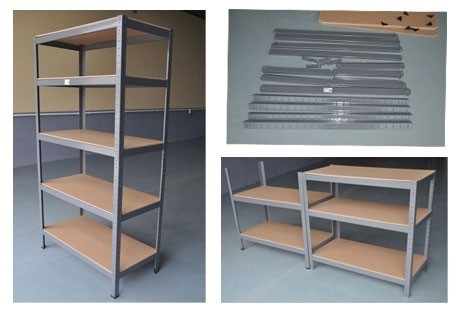 5 Layers Heavy Duty Showroom Shelves Warehouse Sample Display Iron Frame Galvanized