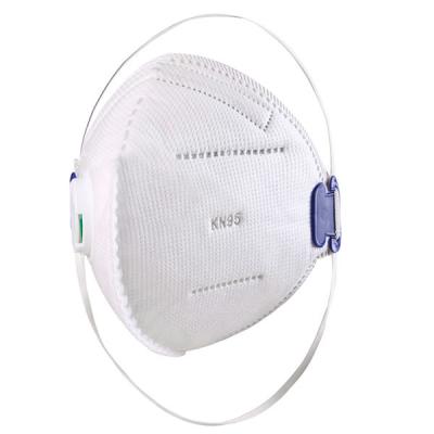 Non Woven Fabric Kn95 Disposable Breathing Mask Headwear White CE / FDA