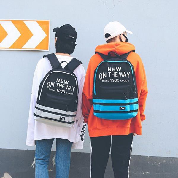 Schoolbag female han edition hits color street backpacks college wind schoolbag canvas backpack leisure computer bag