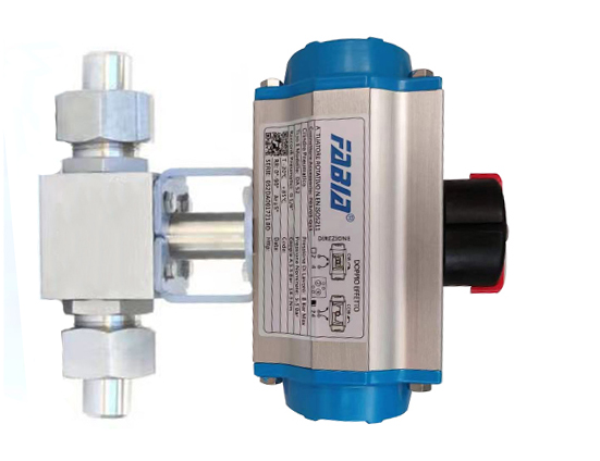 Pneumatic High Pressure Two Way Butt Welding Ball Valve