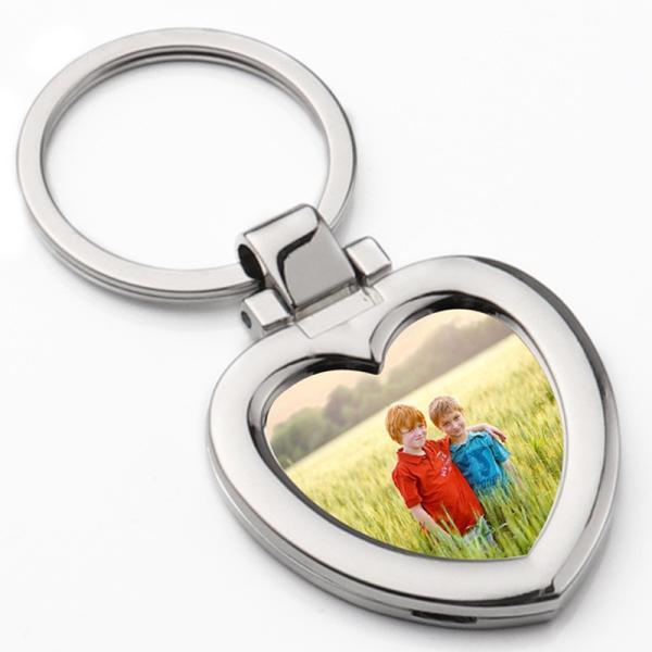 Sublimation Metal Photo Frame Keychain Keyring Picture Frame