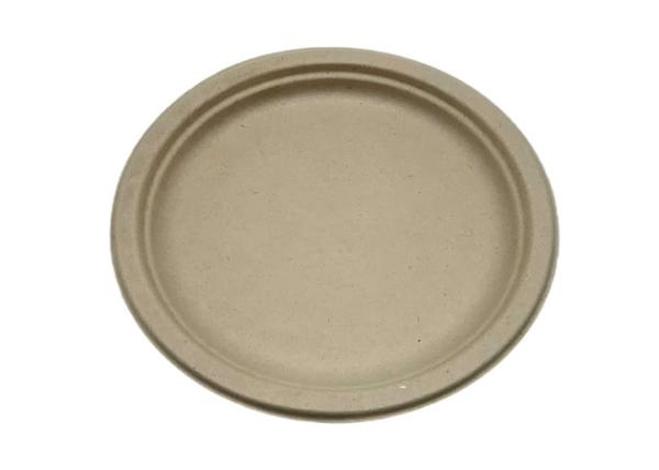Round 6 6g Biodegradable Sugarcane Bagasse Plates, Paper plates