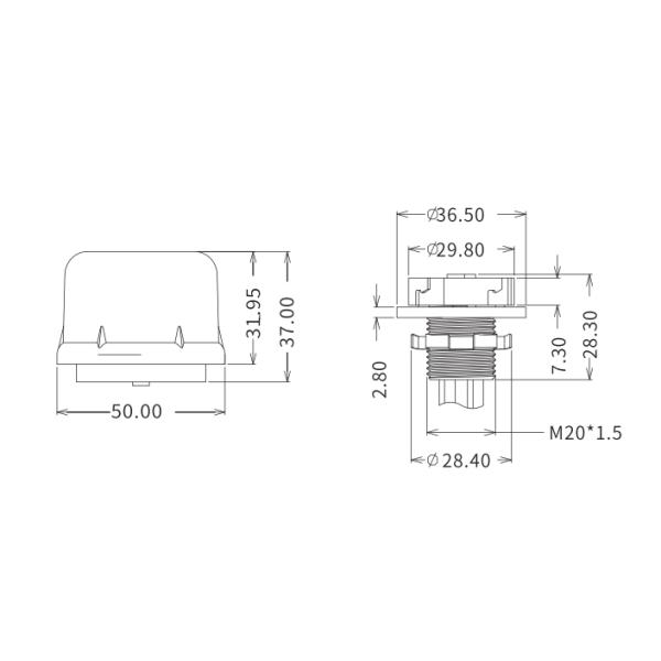 IP65 водоустойчивый 12V датчик движения DC PIR для высокого света залива