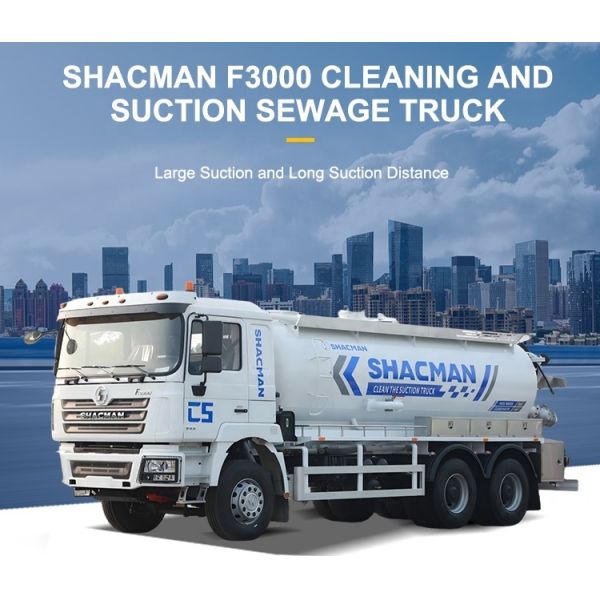 Construction Site Suction Sewage Truck Vehicle For Concrete Residue Mud