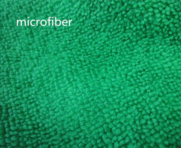 Microfiber 260gsm Green Colorful 150cm Width  Terry fabric Car Glass Cleaning Cloth