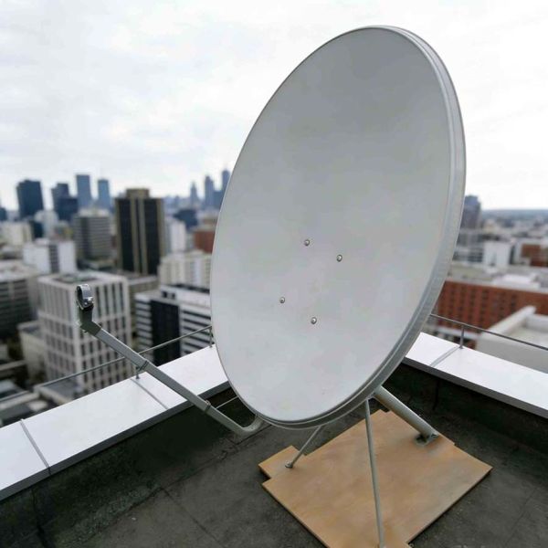 75cm Ku-Band Satellite Antenna - 10.7-12.75GHz, Galvanized Steel Construction for VSAT/Communication
