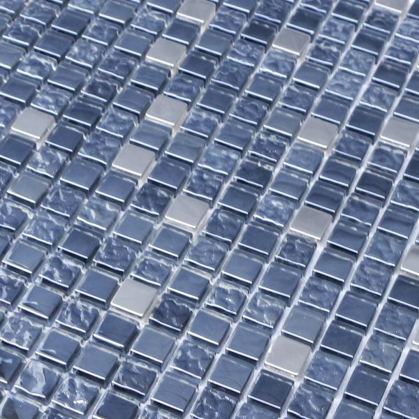 300x300mm bathroom glass stone mosaic tile,mosaic wall tiles,blue color