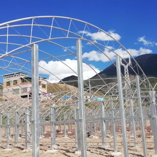 Double Film Double Arches Greenhouse Vegetable Growing 2.8m Tunnel Plastic Greenhouse