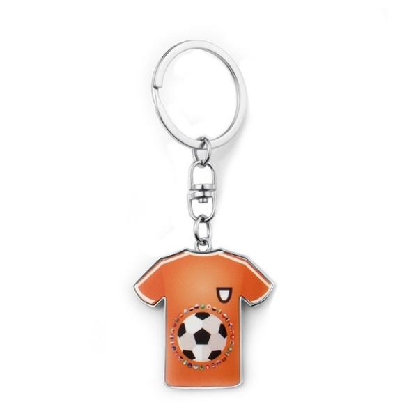 Custom Metal Bulk Sport Soccer Jersey Keychain Sublimation Blank Metal Keychain