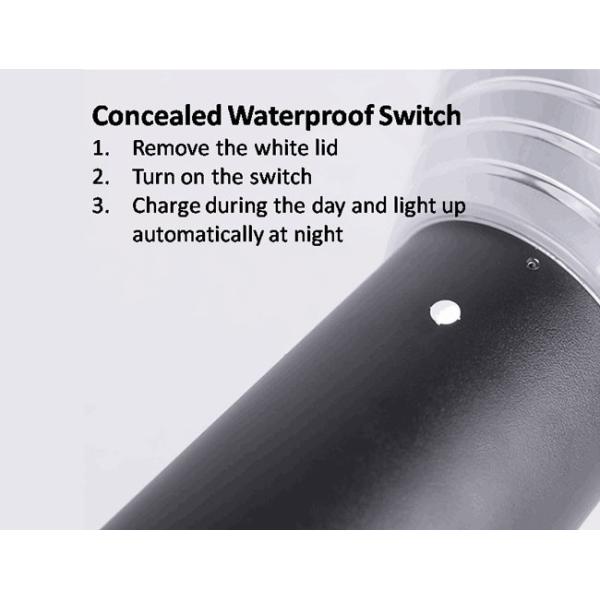 Energy Conservation Solar Lawn Lights 3200AH 6400mAH 30cm 60cm 80cm Height