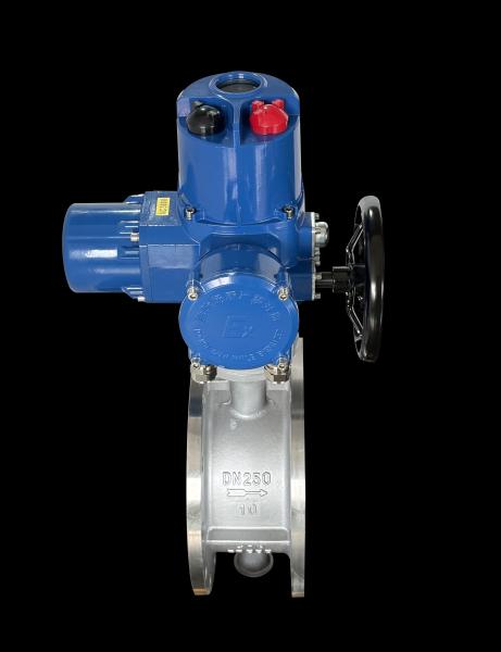 2IN10INelectric Actuated Hard-sealed Angle-travel butterfly Valve,DC24VAC110V220V380VStandardt/Intelligent Type Various Calibers
