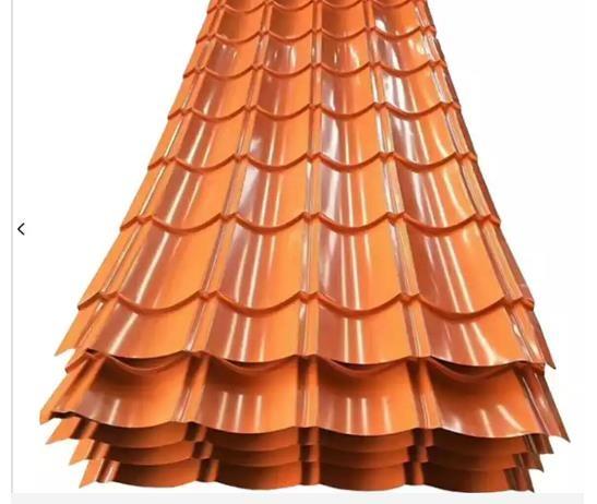 Folhas de telhado de aço corrugado ISO9001 Folha de telhado revestida de cor de zinco