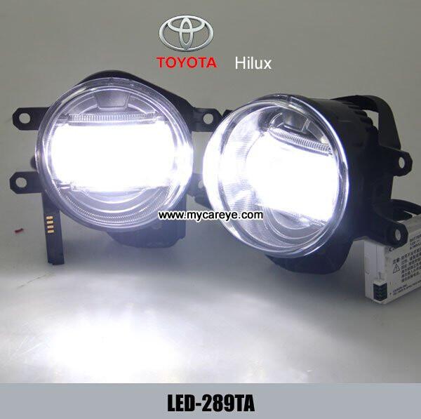TOYOTA Hilux car front led fog light cree daytime driving daylight DRL