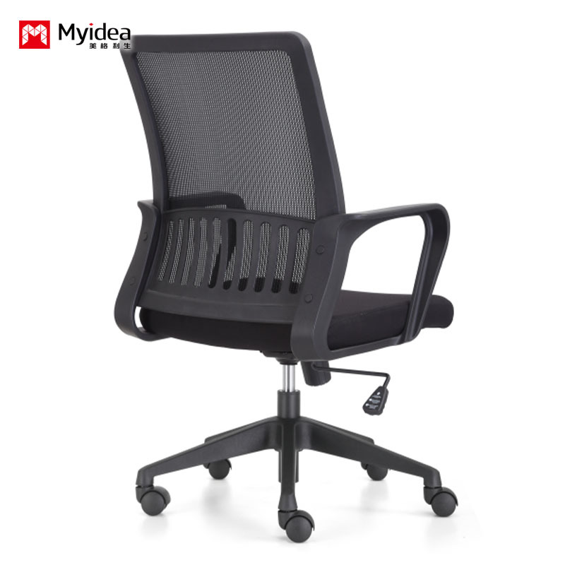 Office Mesh Chair for Staff, High Density Sponge, Breathable Mesh, Silent Wheels, Safe Gas Lift