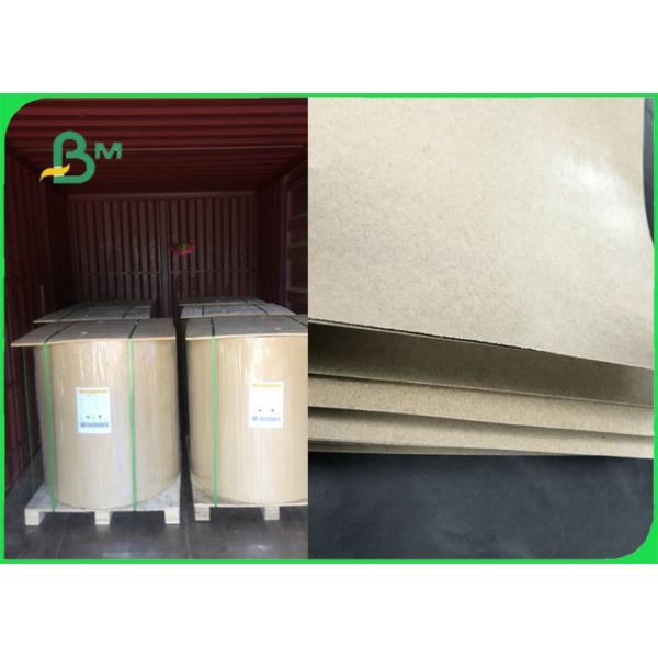 Papel natural revestido seguro de la comida PE Kraft para la aduana del paquete de la bandeja de la comida de la calle