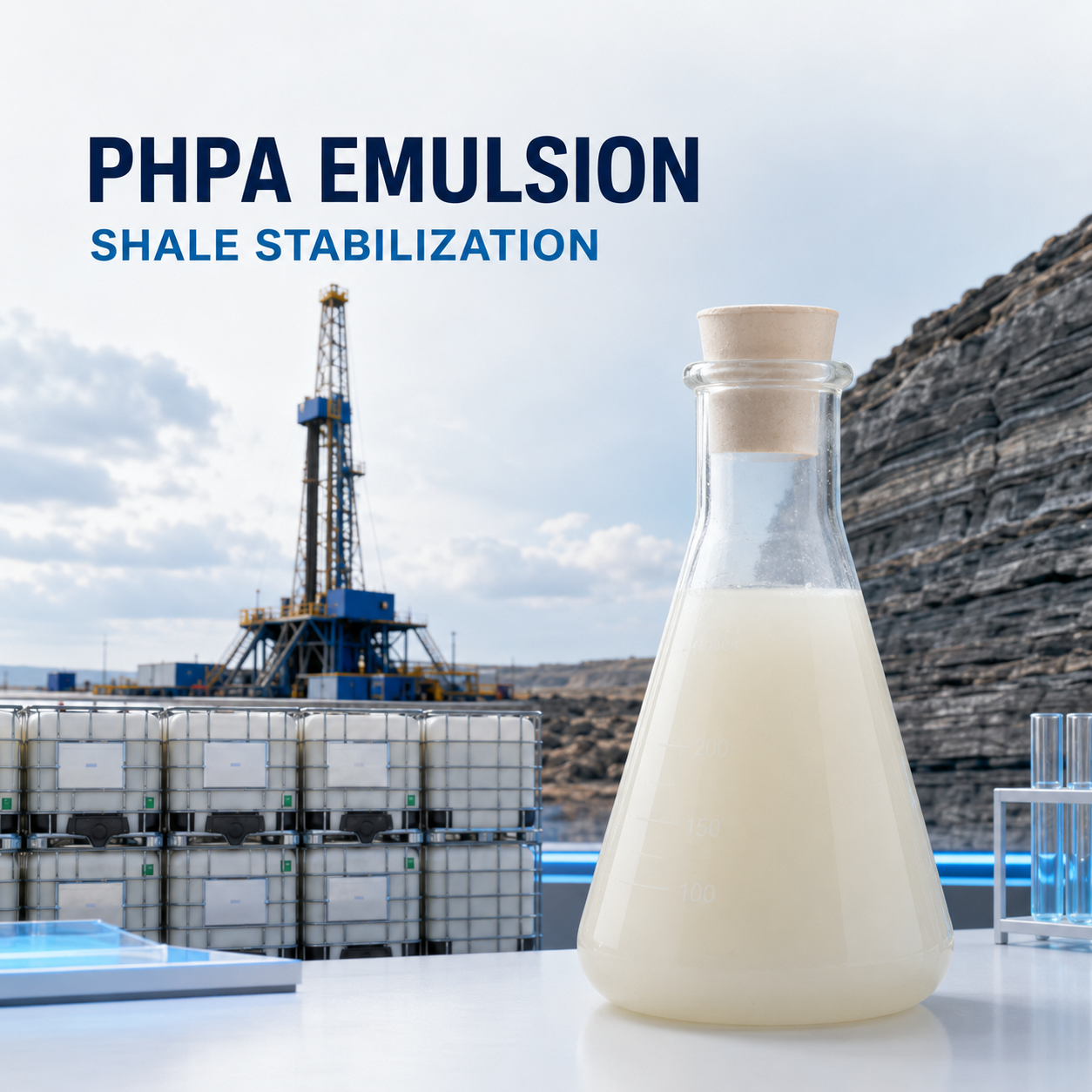 PHPA Emulsion for Water-Based Drilling Fluids and Shale Stabilization