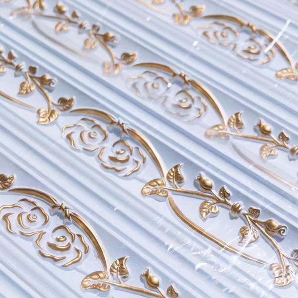 Waterproof Eco-friendly Polyurethane Foam Cornice Easy To Install for Home and Office Decor