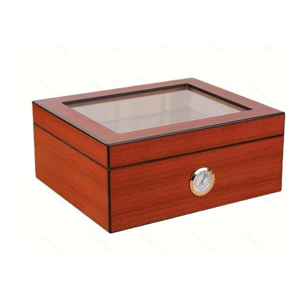 Insect Control Spanish Cedar Wood Cigar Box / Cigar Case Moisturizing And Breathable