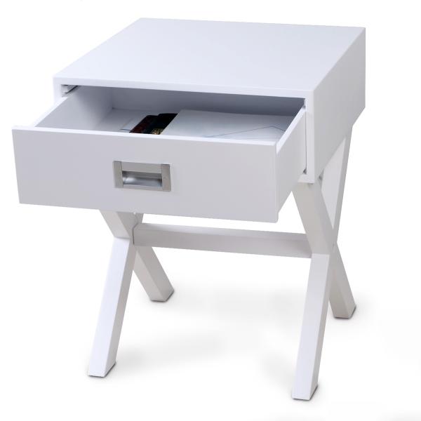 E1 MDF NC painting Wooden Bedside Coffee Table 50.8cm Height