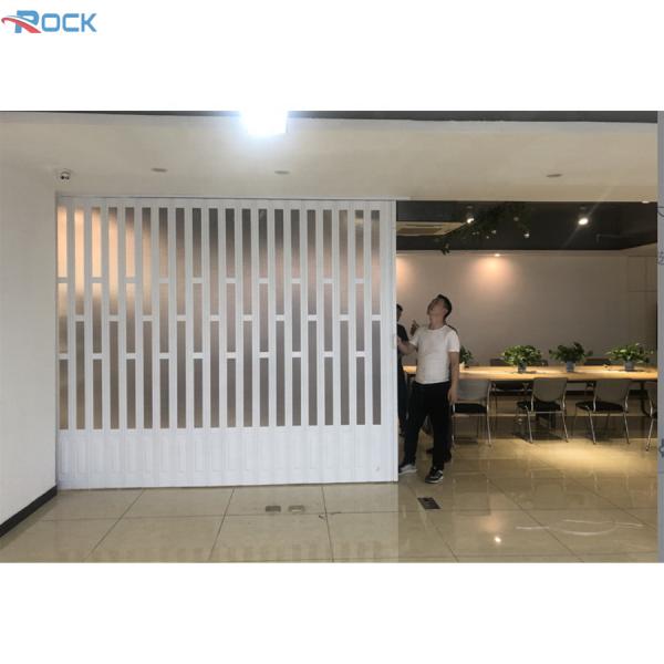 Separação impermeável do acordeão da porta deslizante do PVC do COA do ISO para a sala de visitas aberta da cozinha