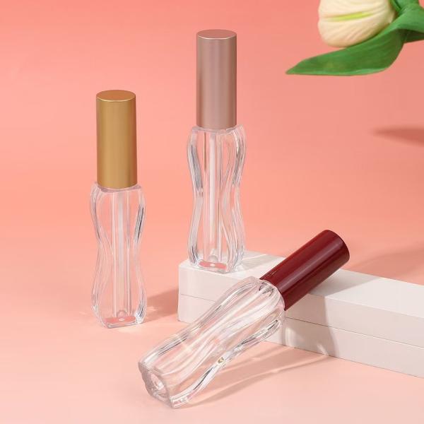 Impresión de pantalla Logotipo 5ml Tubo de plástico para labios para todos los tipos de piel