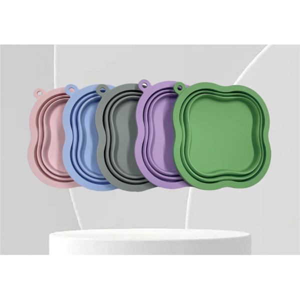 Pet Dog Feeding Bowl 500/1000ML Capacity Portable and Eco Friendly Silicone Material