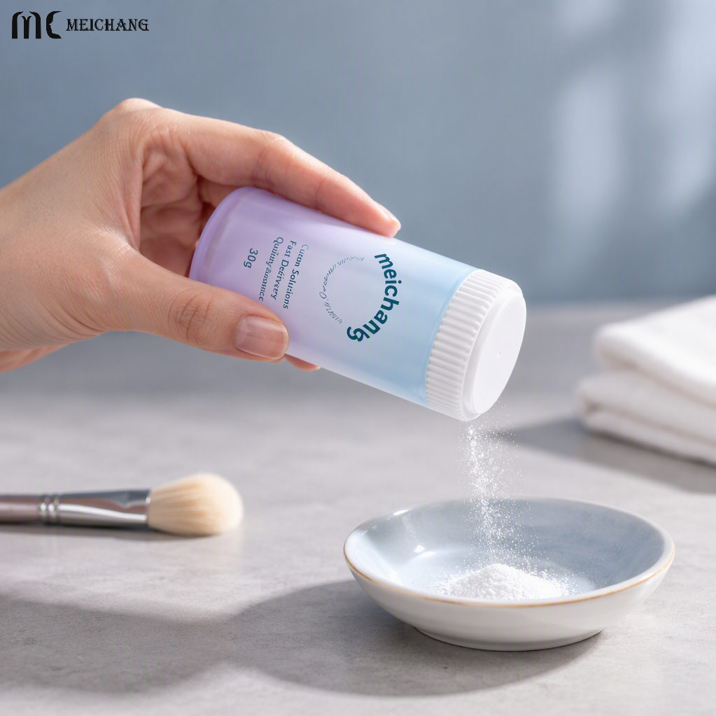 30g 60g HDPE Cosmetic Glitter Powder Bottle with Sifter Cap (MC-1512)