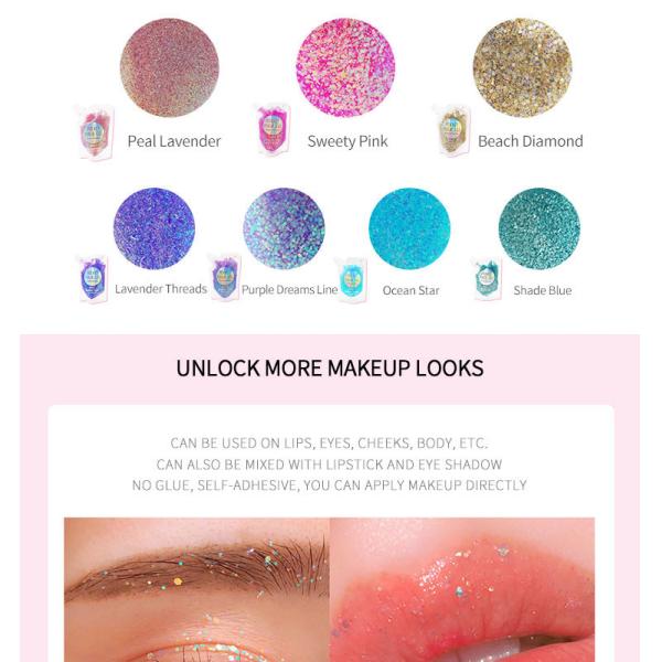 Stylish Safe Sparkle Face Glitter Face Body Glitter Gel Easy Removal