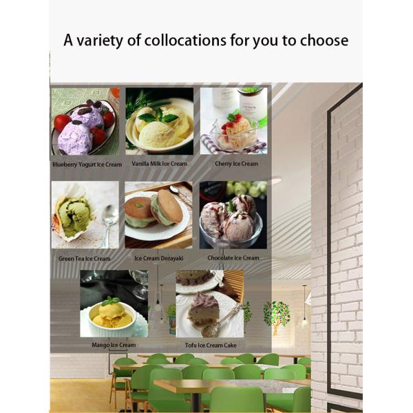 30-36L/H Желатомашина Железнодорожная машина из нержавеющей стали Железнодорожник Вертикальный партийный морозильник