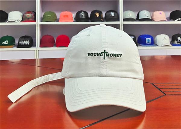 ACE ODM Creative Flat Embroidery Logo Long Strip Buckle Custom Baseball Curve Brim Cap Hat