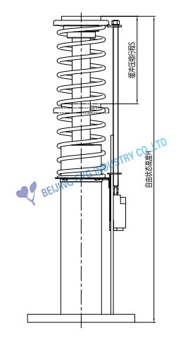 Hydraulic Buffer GH-80H GH-175H  GH-210H   ,  pre filling type,Elevator Safety Parts  ,  HL 46 hydraulic oil