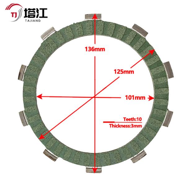 130mm Black Universal Motorcycle Spare Part 8mm Inner Diameter 110mm Bolt On Installation