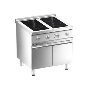 Floor Western Induction Four-zone Cooking Range with Cabinet