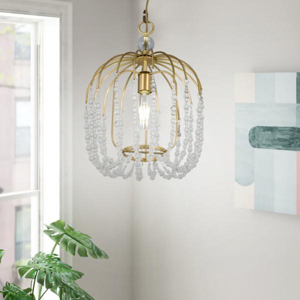 Anti Corrosion K9 Led Crystal Pendant Light Metal Clear AC85 - 265V