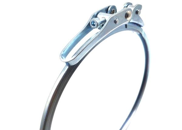 80mm a 600mm galvanizou o dever claro das braçadeiras de aço para o sistema de coleção de poeira