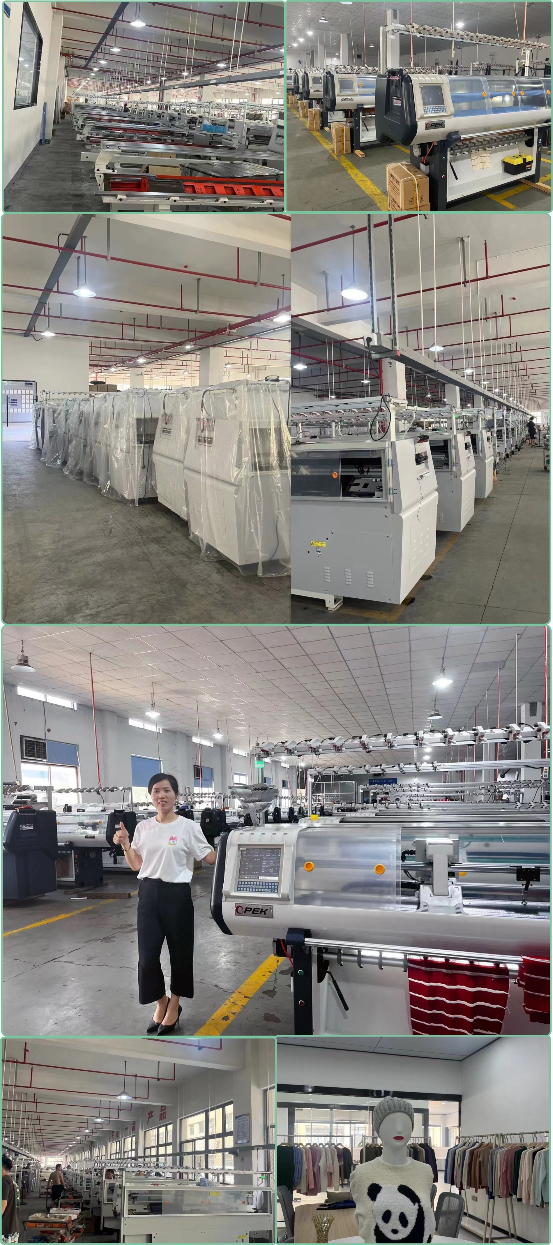 Double Knitting Method 650 KG 52 Inch Computerized Flat Knitting Machine for Sweater