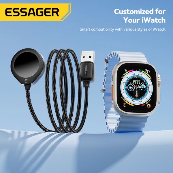 ESSAGER ES-WC14 Series Wireless Watch Charger 5V/2A Input 2.5W MAX