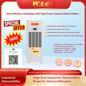 Limited Special offer Portable Industrial Dehumidifier 168L / Day Quick Dry Mode