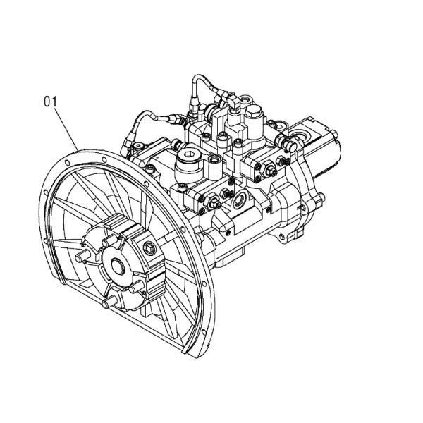 9227923 Прибор ЗС120 ЗС135 гидронасоса экскаватора