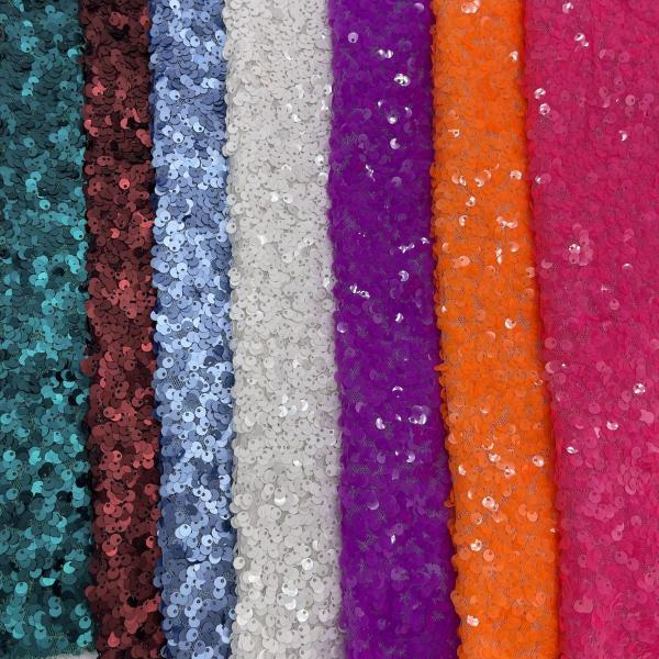 Patterns Sequins Embroidery Fabric Work Material Cloth M13-046