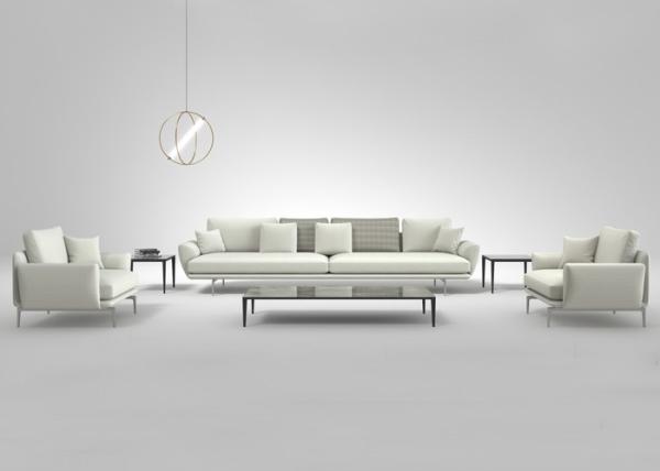 Aluminum 6 People Backyard Lounge 1.25CBM Outdoor Sofa Set