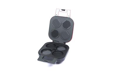 Electric Hamburger Maker , 4 Holes Hamburger Patty Maker with Cord Storage