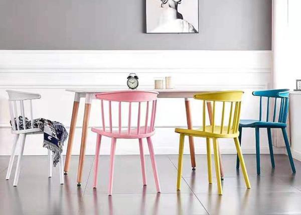 20kg Coloured Plastic Dining Chairs Non Toxic PP Polyethylene