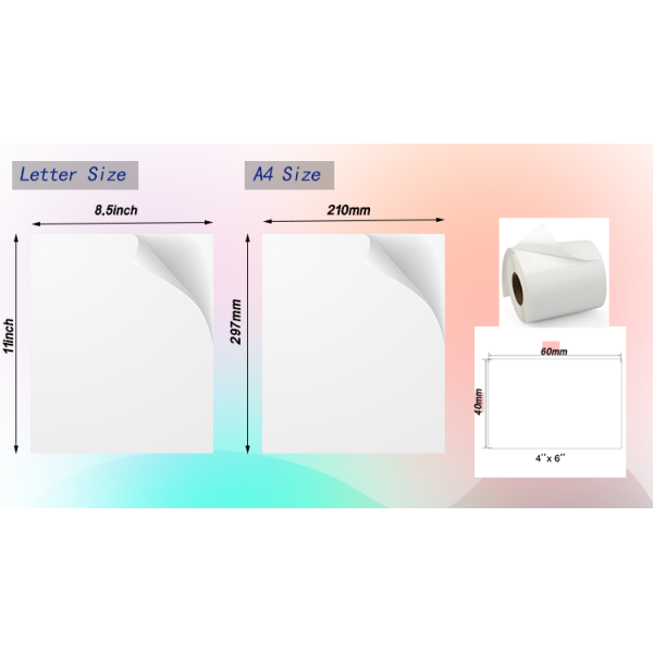 Glossy White A4 Label Stickers Vinyl Sticker Paper Oilproof UV Proof