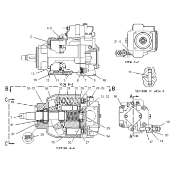 1195013 CA1195013 119-5013 0R7662 For CAT 14G 16G MOTOR GRADER Hydraulic Main Pump Piston Pump PUMP ASSY PUMP GP-PISTON Aftermarket High quality Original