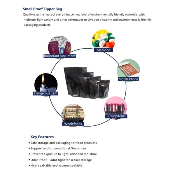 Запах придает непроницаемость пенька сумки CBD травяного ладана упаковывая печенья сумки камедеобразного медведя упаковывая кладут в мешки для цветков засорителя